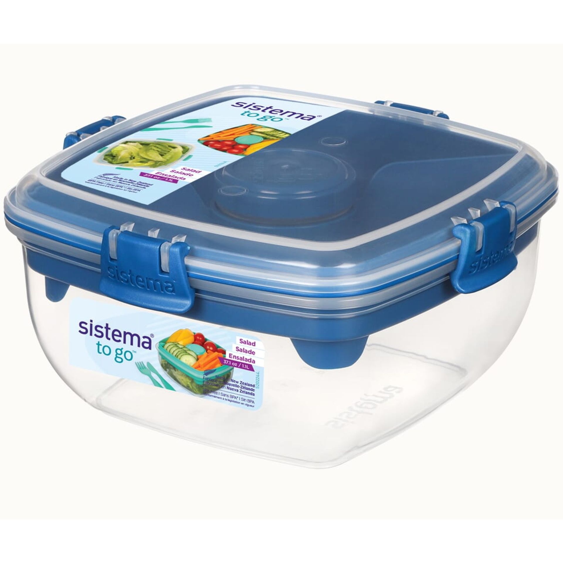 Frischhaltebox Salad TO GO 1,1l sort