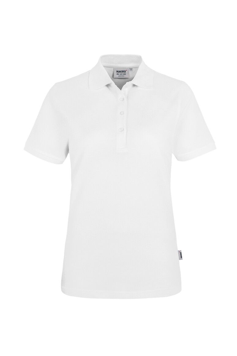 HAKRO Damen Poloshirt Classic weiß, XS