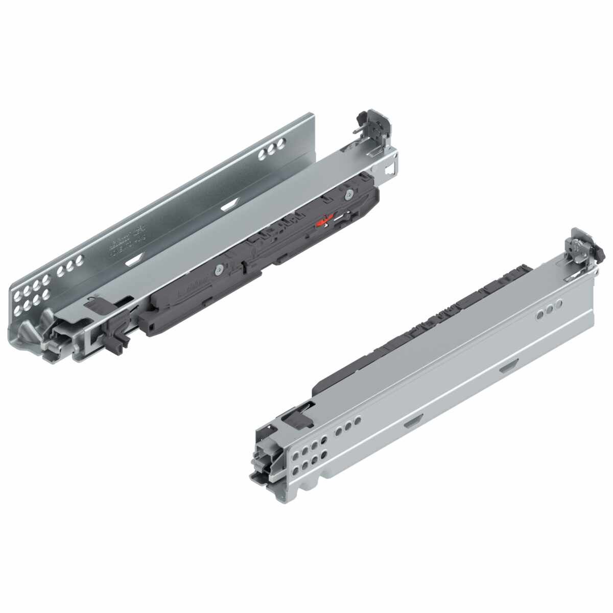 MOVENTO BLUMOTION int./für TOB geeignet/für SERVO-DRIVE geeignet, Vollauszug, Führung, 40 kg, NL=320 mm, für Kupplung, links/rechts, verzinkt