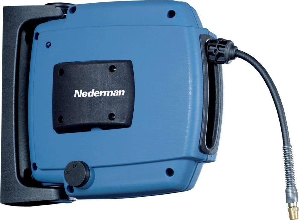 Schlauchaufroller H20 für Luft inkl 12m-Schlauch Ø6mm, AG G1/4", Nederman