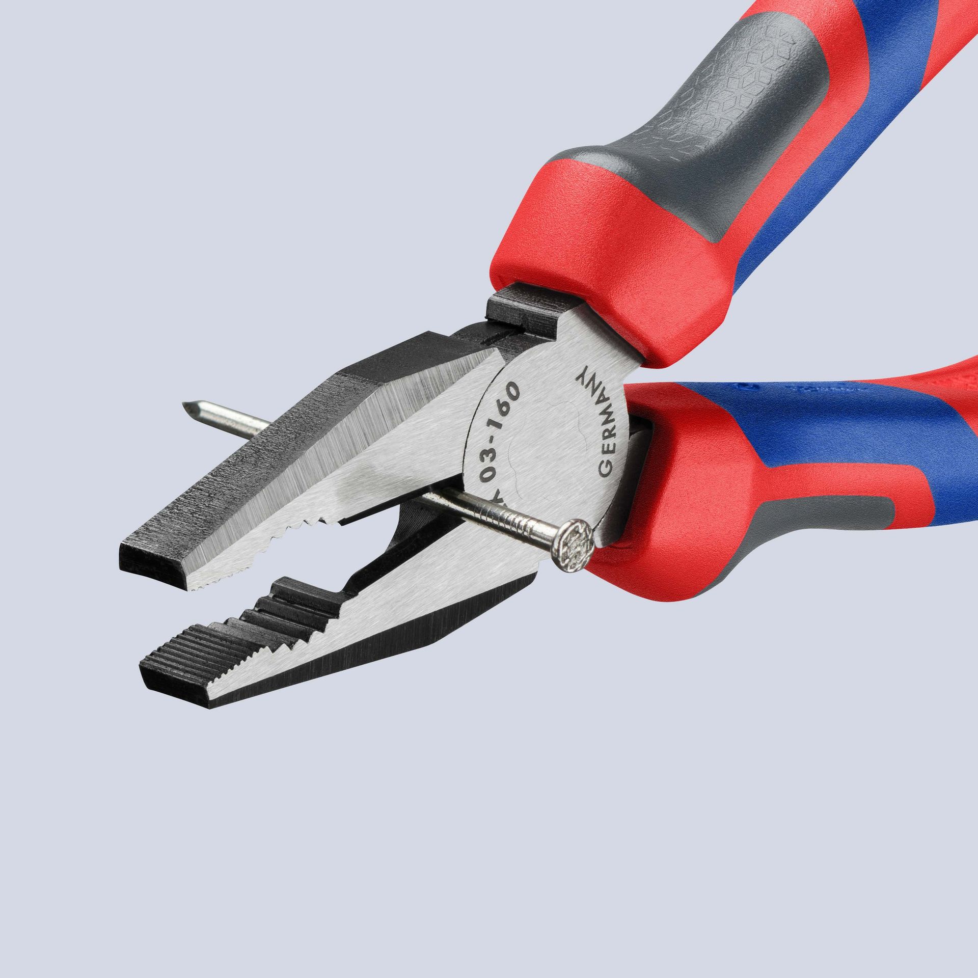 KNIPEX Kombizange mit Comfort-Griffen schwarz atramentiert
