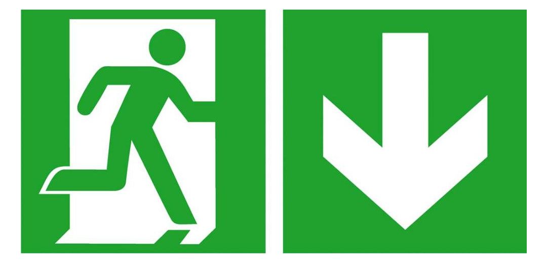 Rettungsschild: Notausgang