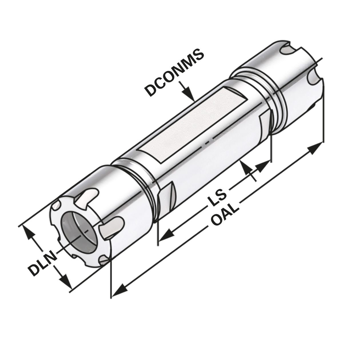 Doppel-Spannzangenhalter ER16-1/10-70 Mini