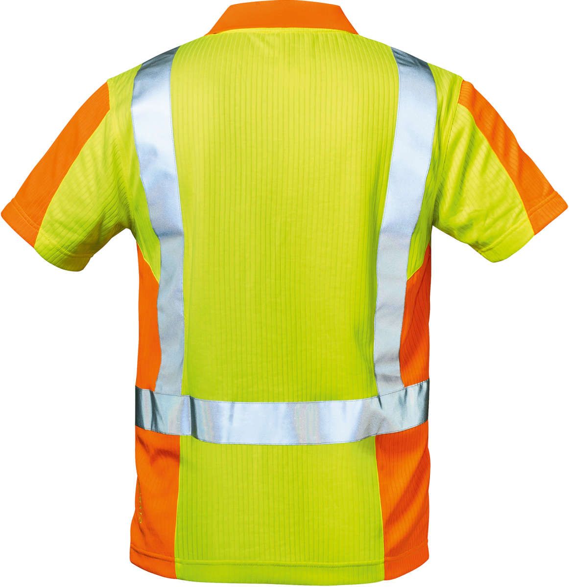 Warn-Poloshirt Zwolle, Gr. 2XL, gelb/orange