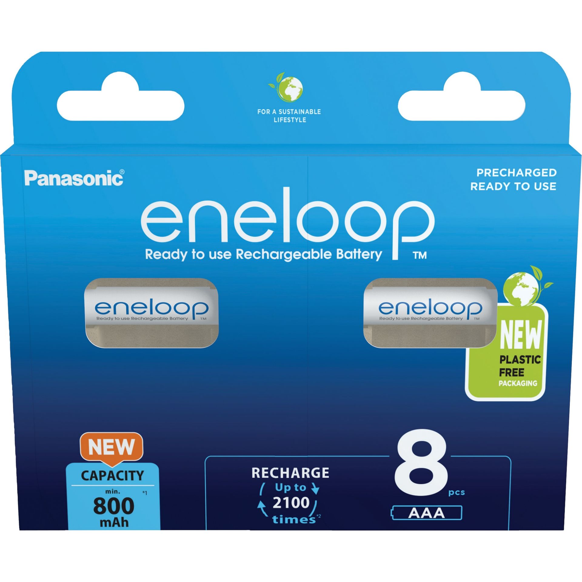 Akku eneloop AAA HR03 1,2V/800mAh 8St.