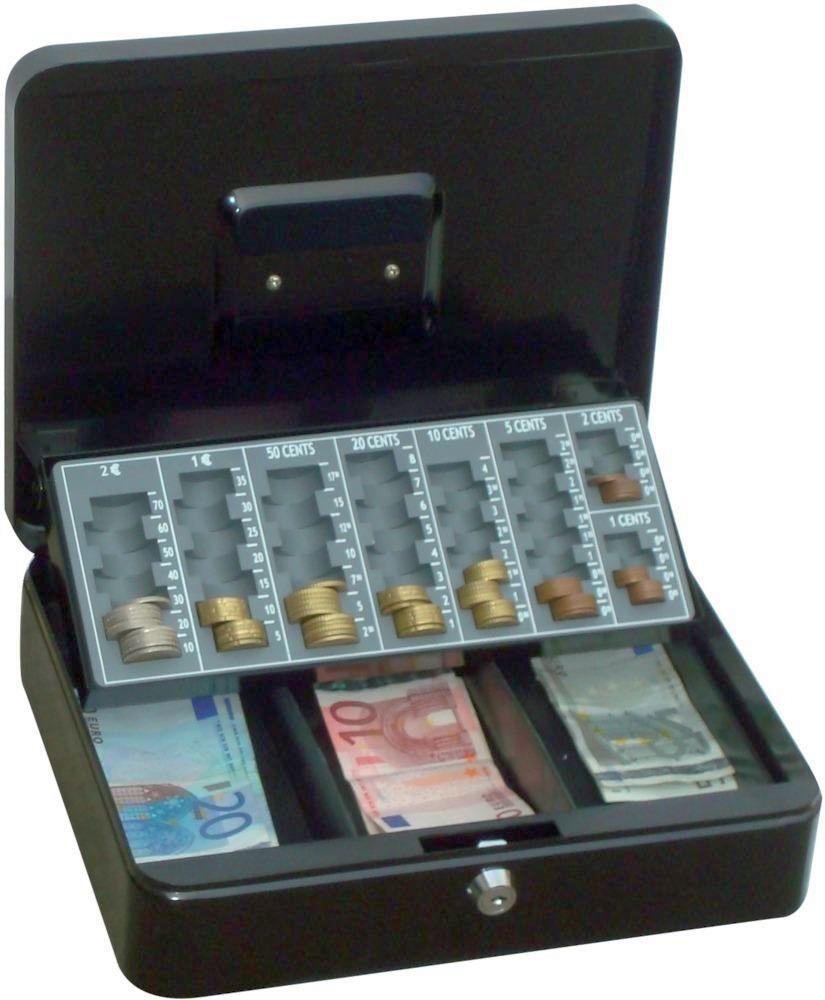 Geldkassette,schwarz Euroein.,300x240x90