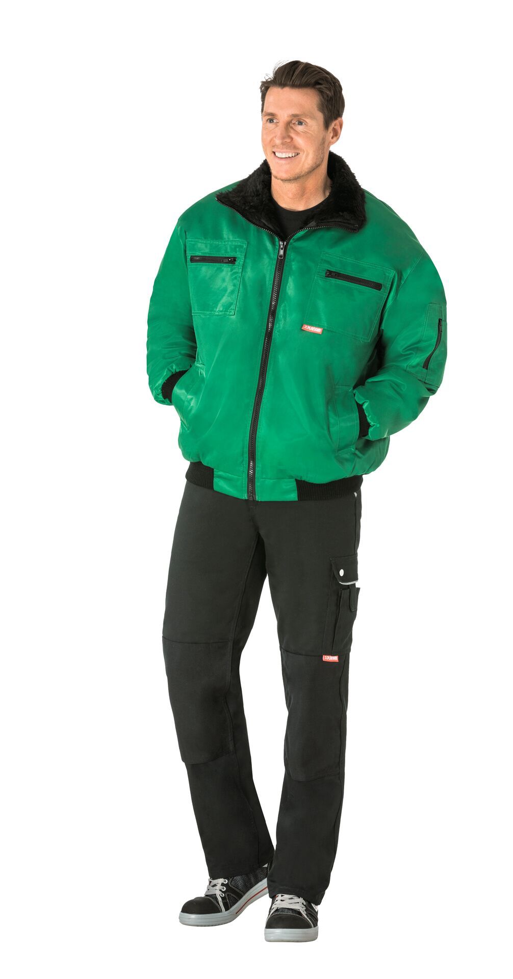 Planam Gletscher Piloten Jacke Outdoor grün Gr. S