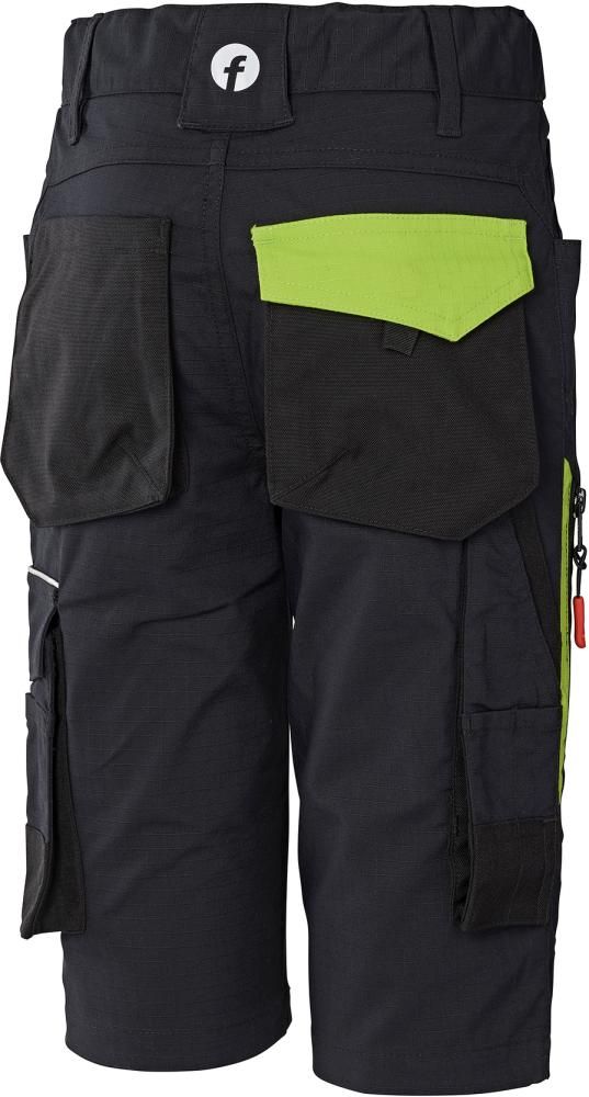 Kids-Bermuda Performance schwarz/lime Gr. 134-140 FORTIS