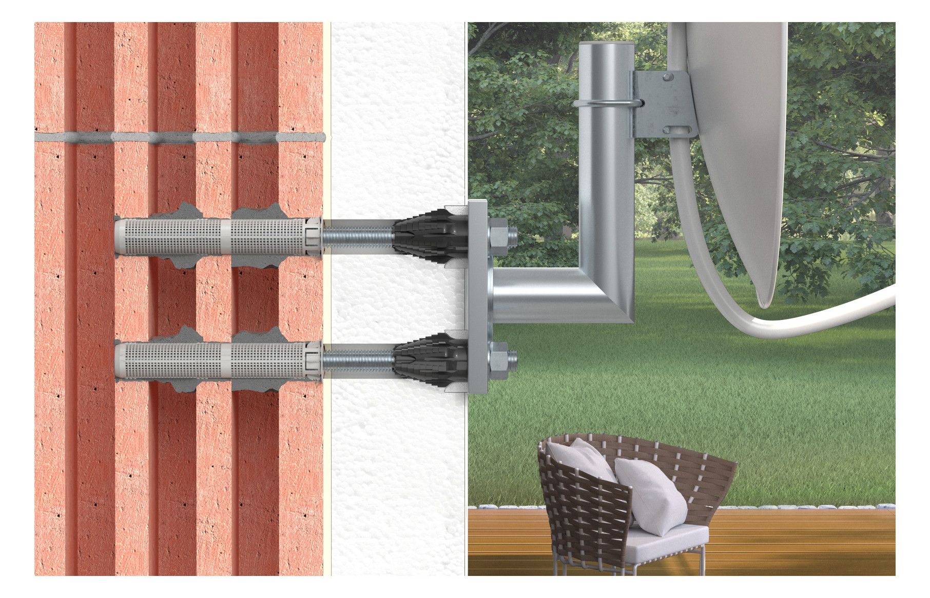 FISCHER Abstandsmontagesystem
