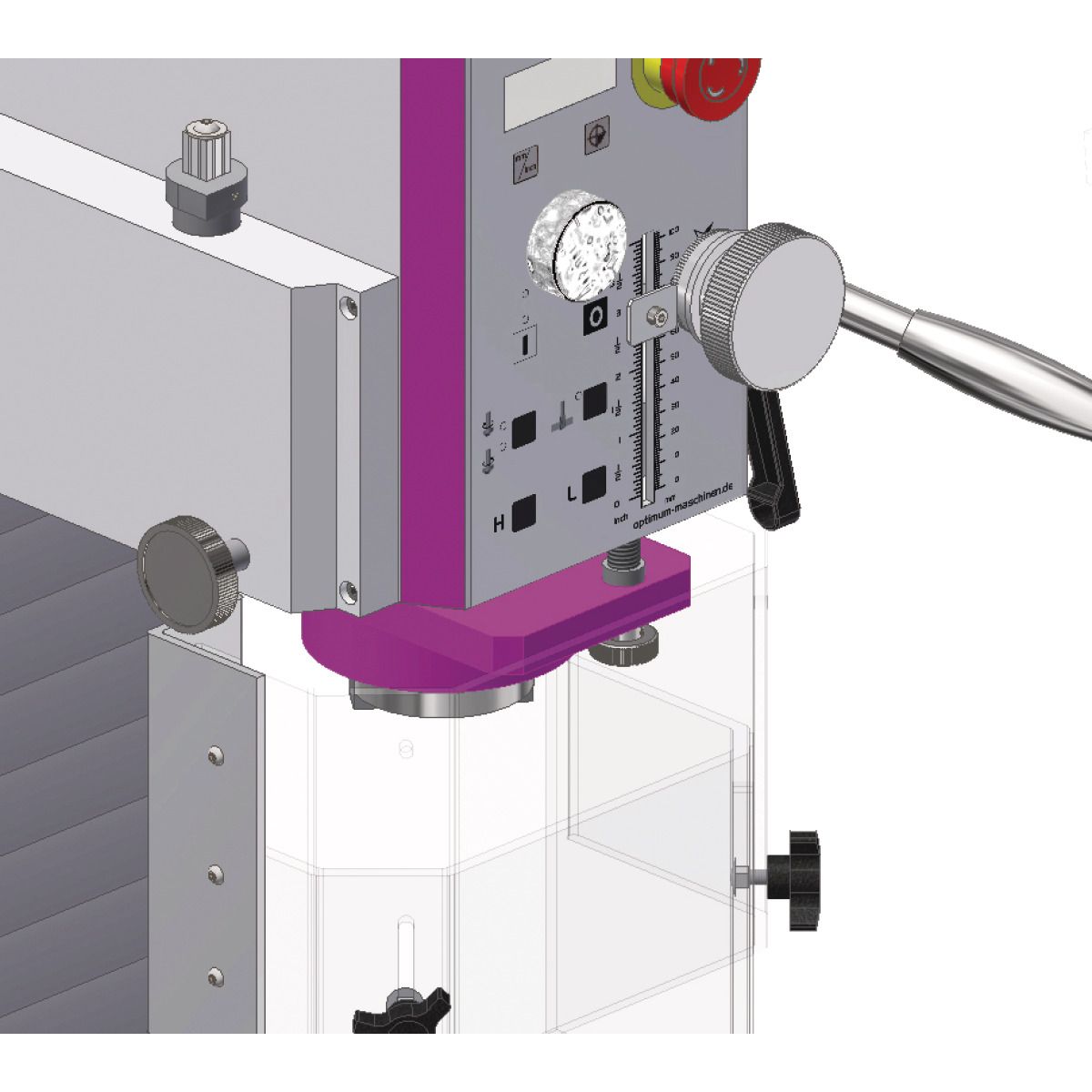 Bohr-Fräsmaschine Optimum OPTImill MH 50V