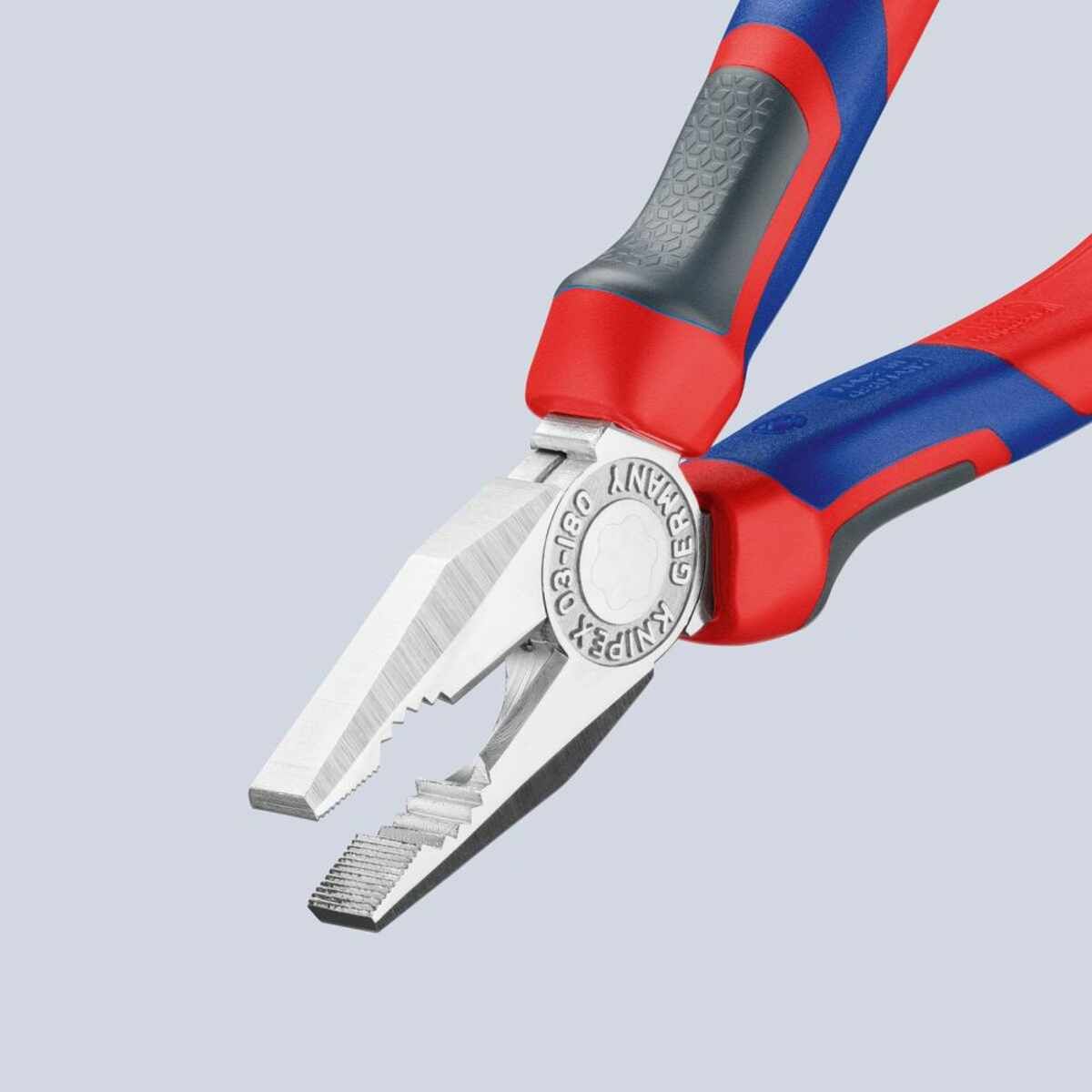 Kombinationszange verchromt mit Mehrkomponenten-Griffen 160mm KNIPEX
