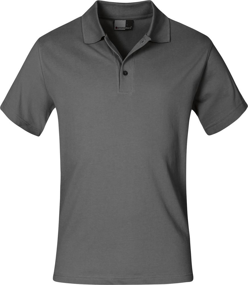 Men`s Superior Polo steel grey, Gr.XS