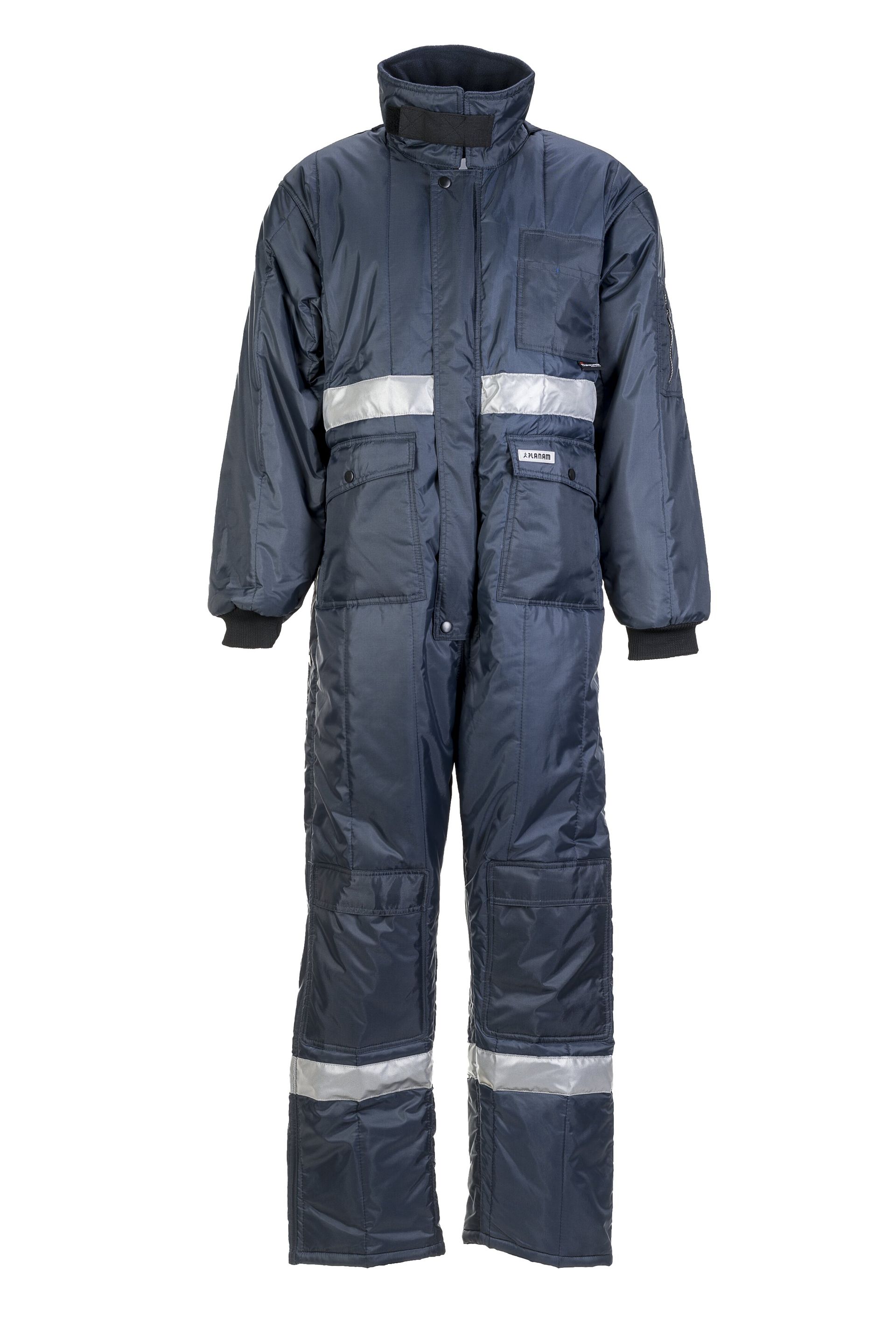 Planam Gefrierhaus Overall Kühl-/Gefrierhaus marine, Innenfutter kornblumenblau Gr. S