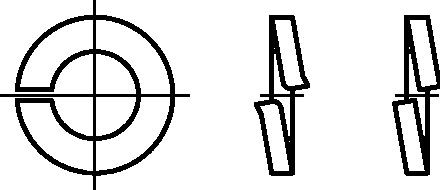 Federringe Form B DIN 127 6 galv. verzinkt
