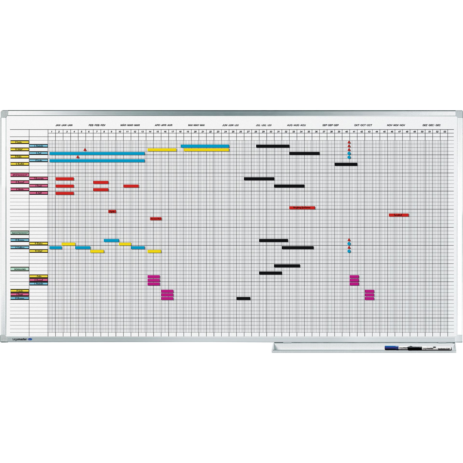 Jahrespl. Professional 75x150cm 50 Personen ws