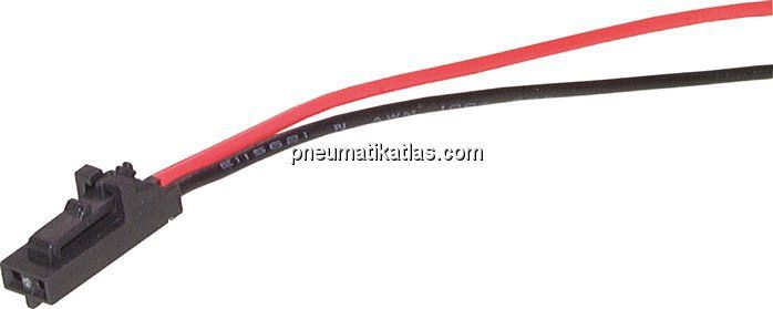 2-Pol Stecker, 6,8x3,2 mm mit 0,6 m Kabel