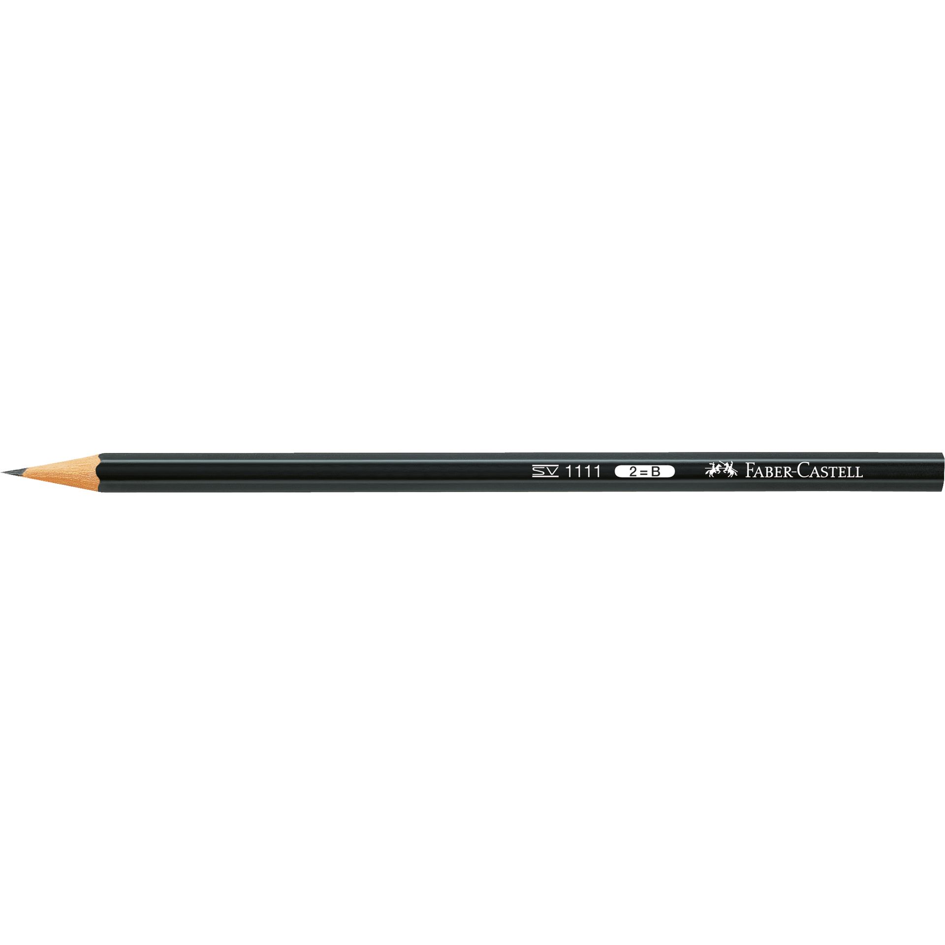 Bleistift Sechseckform 2B schwarz