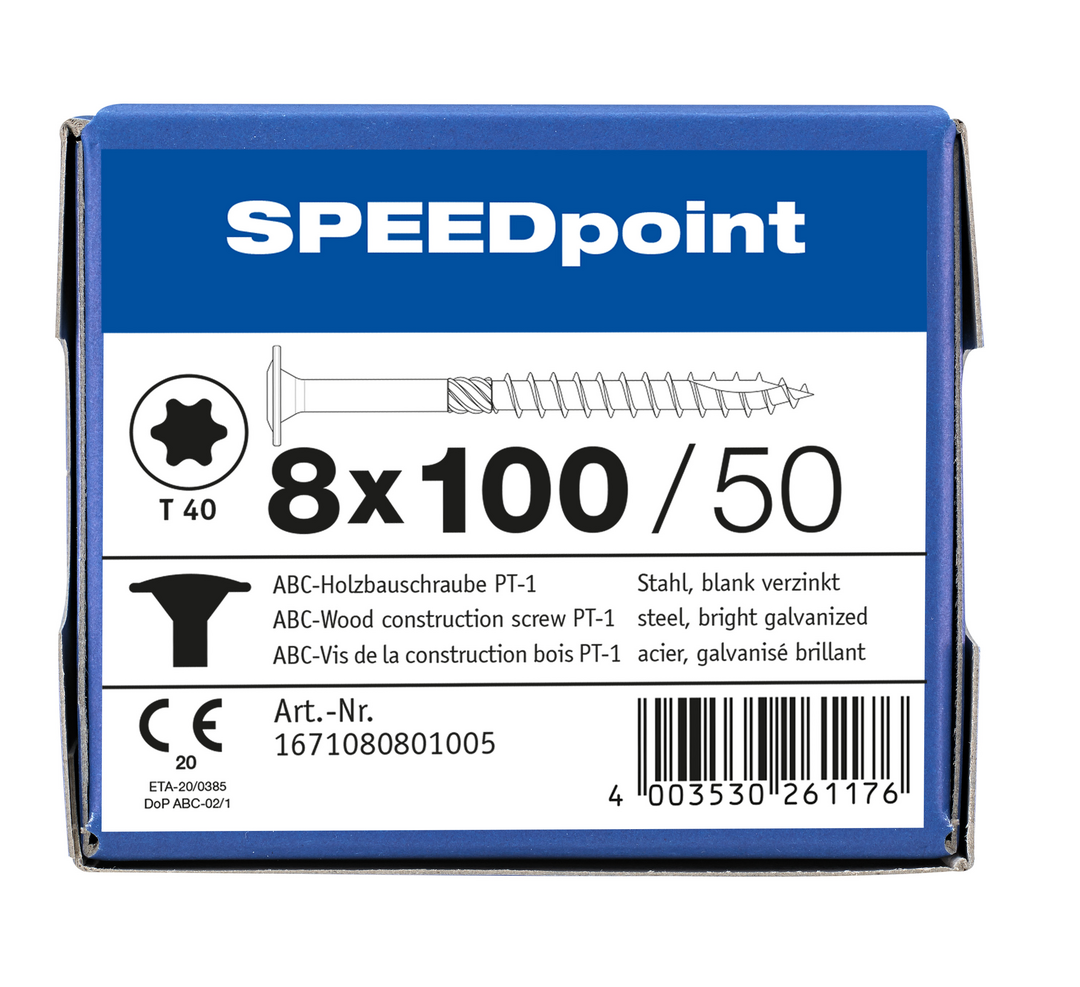 SPEEDpoint Holzbauschraube Tellerkopf T-STAR TG