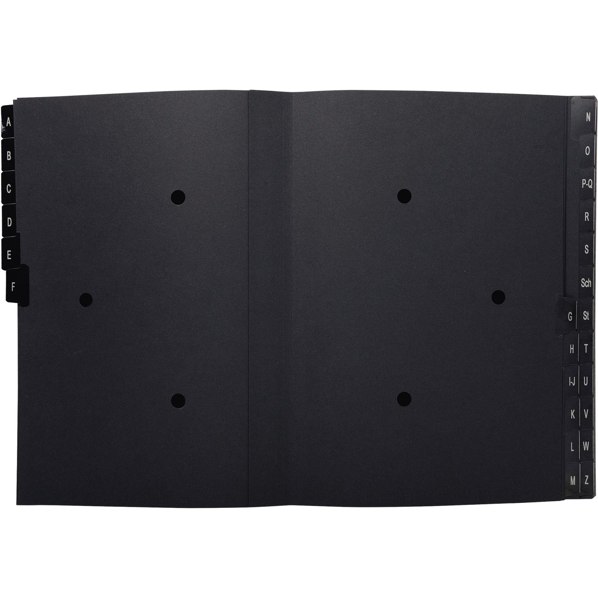Pultordner oeco A-Z 24tlg schwarz