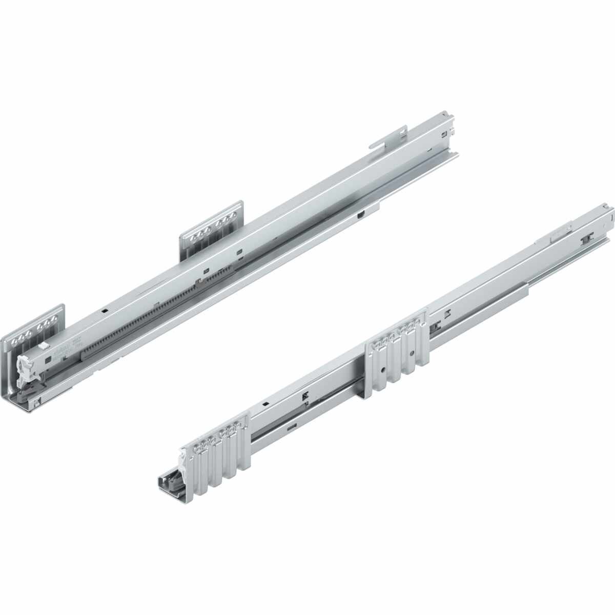 MERIVOBOX Korpusschiene, 70 kg, NL=550 mm, Sonder-Hakenposition, links/rechts, verzinkt