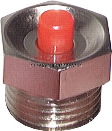Druckanzeige, rot, R 1/8"