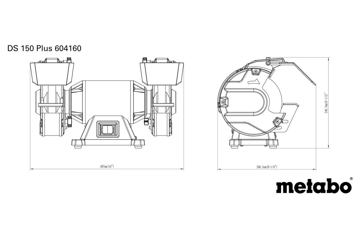Doppelschleifmaschine DS 150 Plus Metabo