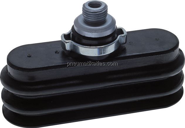 Ovalbalgsauger, 25 x 8mm, Hub 6,0mm, NBR (60A, grau)