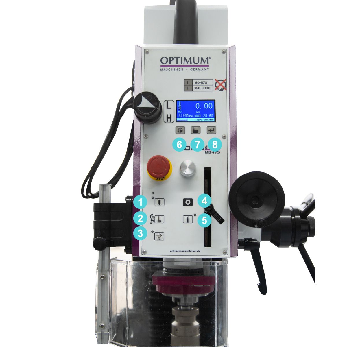 Bohr-Fräsmaschine Optimum OPTImill MB 4SV