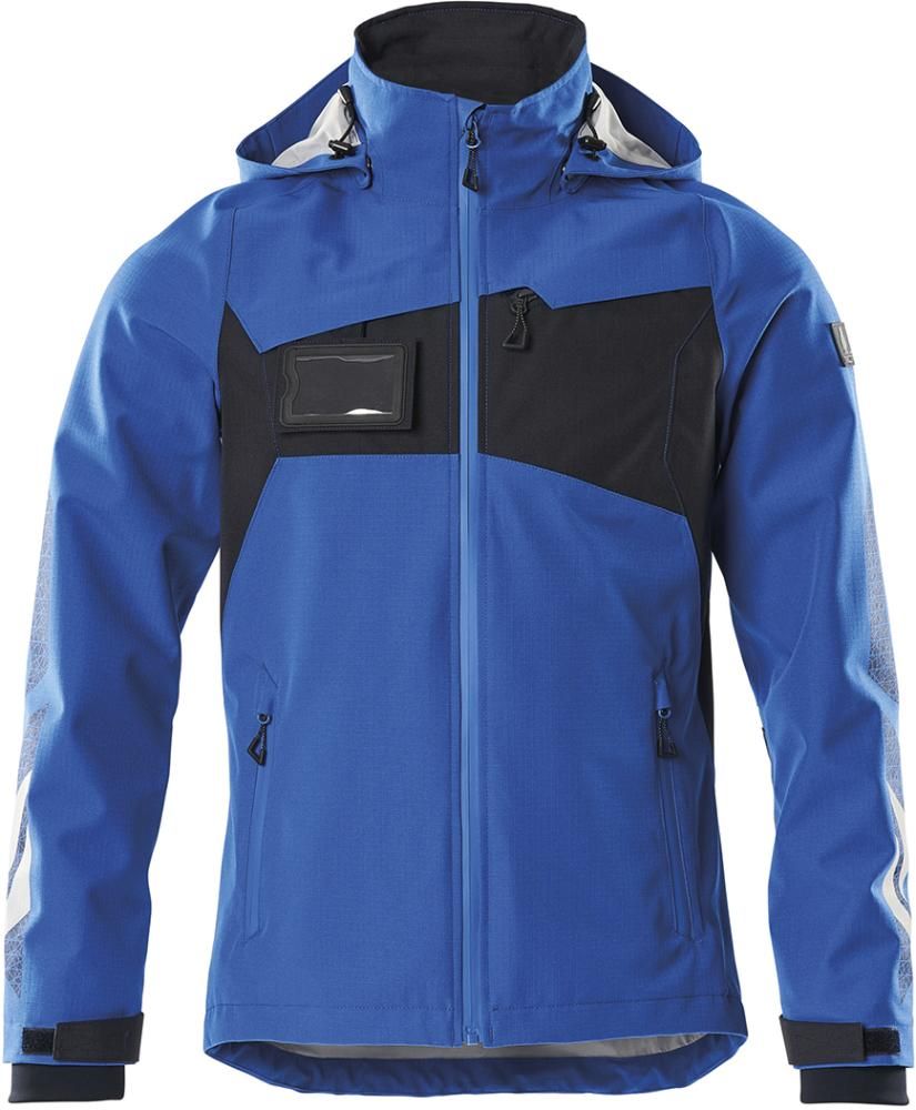 Hardshelljacke 18301, wasserdicht, azurblau/schwarzblau, Gr.M