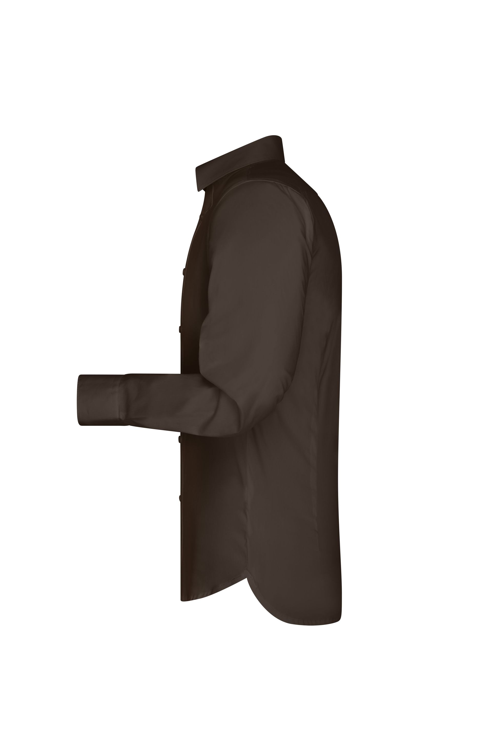 James & Nicholson JN193 Herren-Hemd, Braun, Gr. L