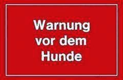 Warnschild 250x150mm Warnung vor dem Hunde