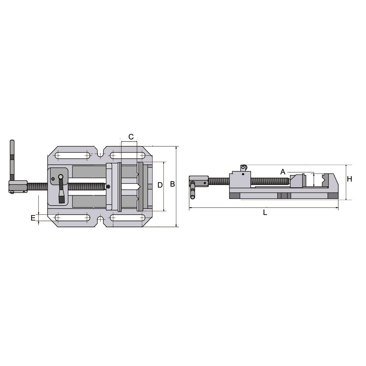 Maschinenschraubstock Optimum BSI-Q 100