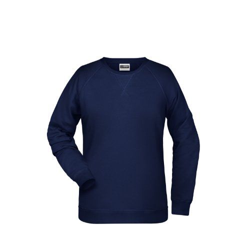 James & Nicholson 8021 Damen-Sweatshirt, Navy, Gr. XS