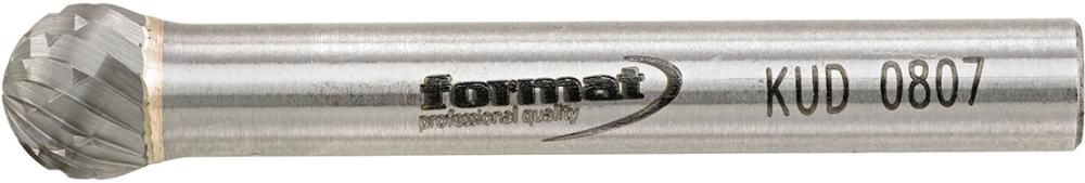 Frässtift HM kugelförmig 0807 C 6mm 8x7mm FORMAT