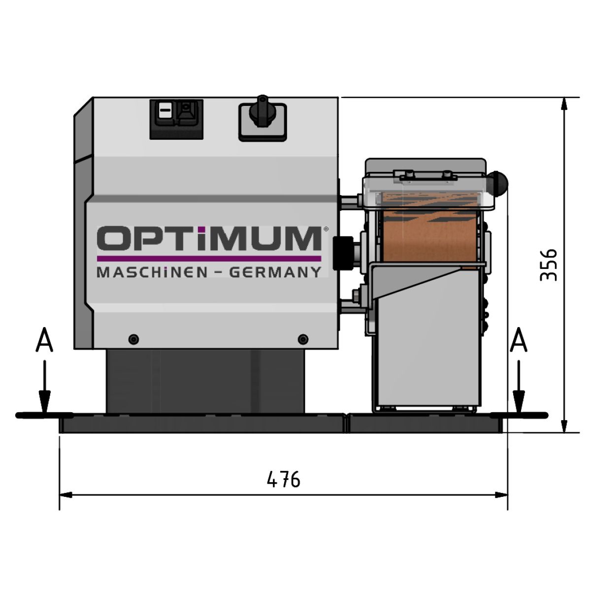 Universalschleifmaschine Optimum OPTIgrind GB 100S