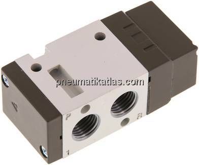 3/2-Wege Pneumatikventil, G 1/4" (Pilot G 1/8"), Federrückstellung (NC)