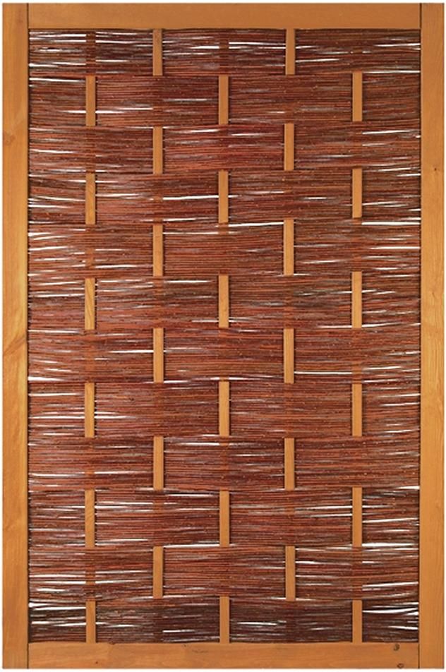 ÄTNA Weidengeflechtzaun braun gebeizte Weide 120 x 180 cm