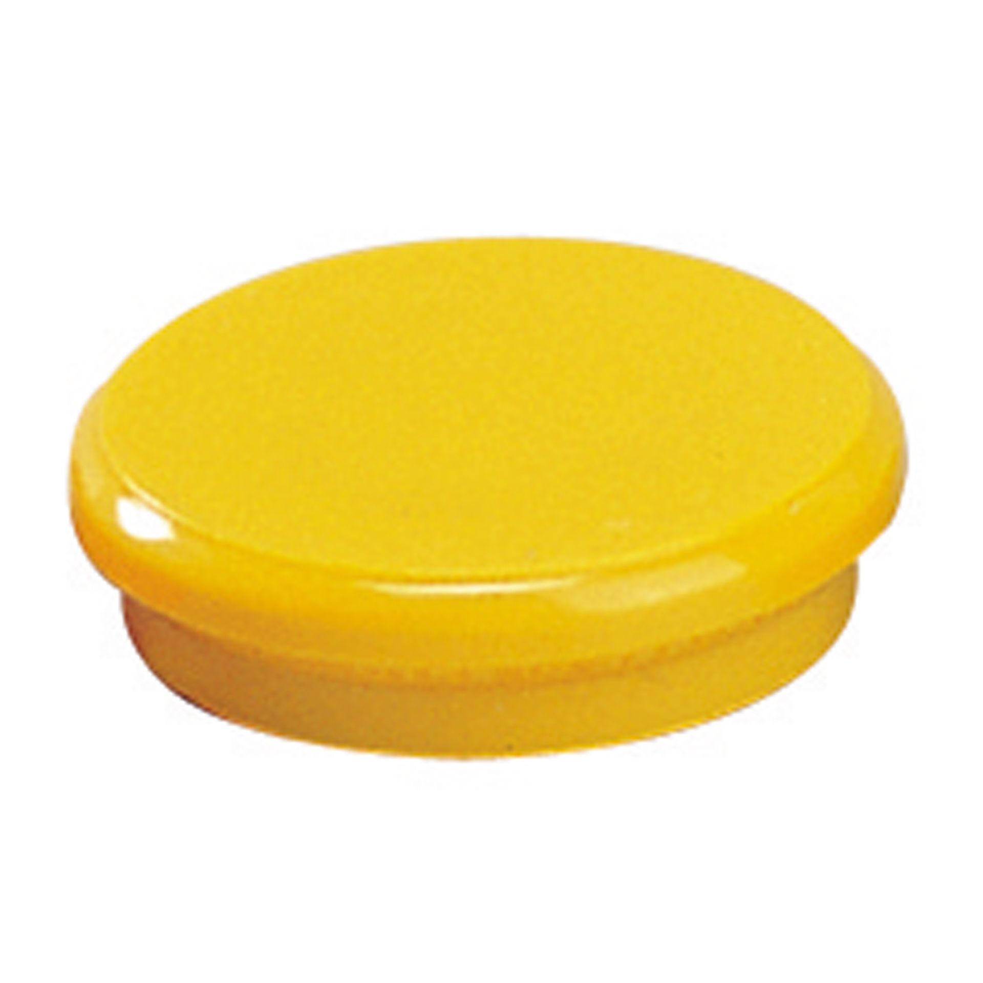 Haftmagnet 24mm gelb 10 St./Pack.