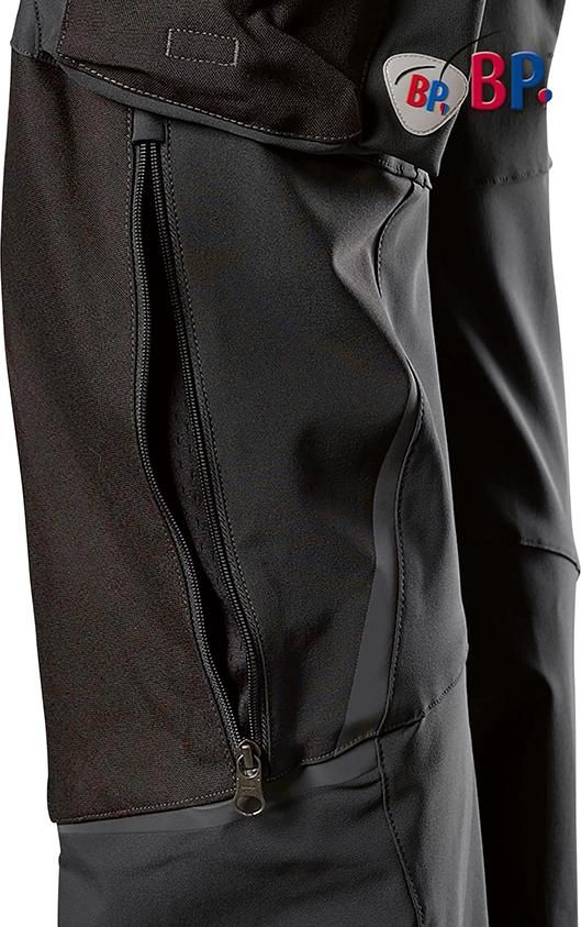 Stretch-Hose 1861-620, schwarz, Gr.56l BPlus Logo Stretch