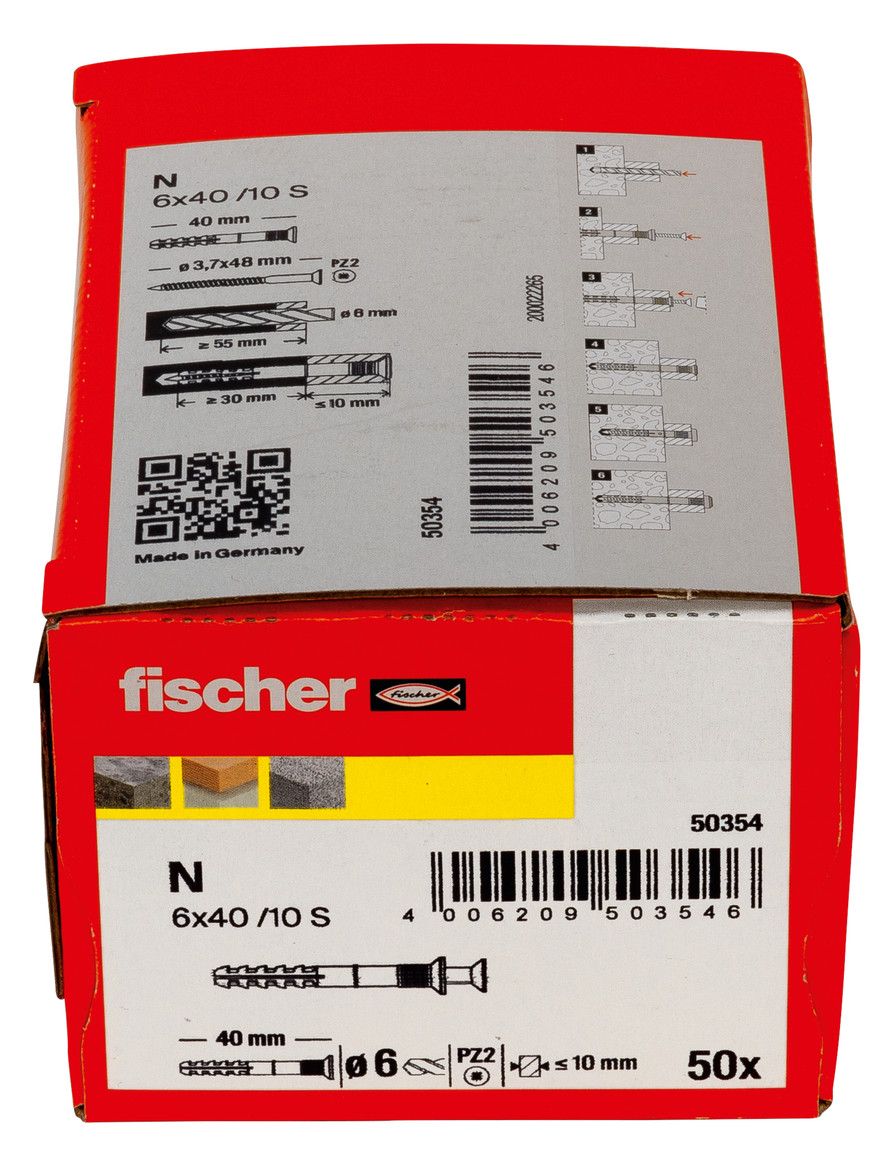 FISCHER Nageldübel, vormontiert