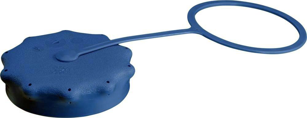 Weithals-Verschraubung HDPE blau für Außen-D 105 mm
