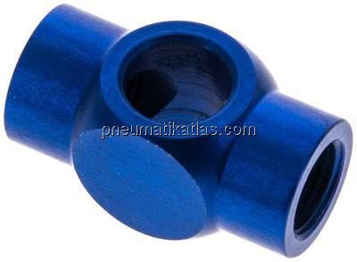 T-Ringstück mit Innengewinde G 1/8", Aluminium