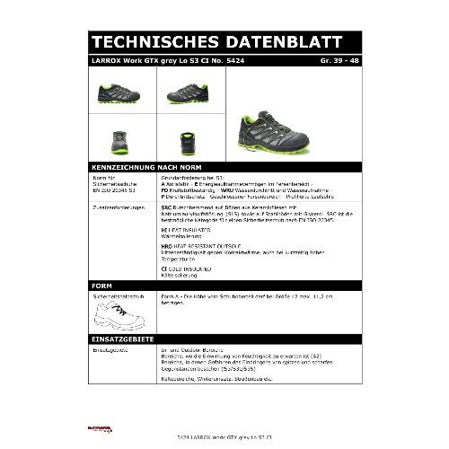 Lowa Sicherheitshalbschuh LARROX Work GTX Low S3