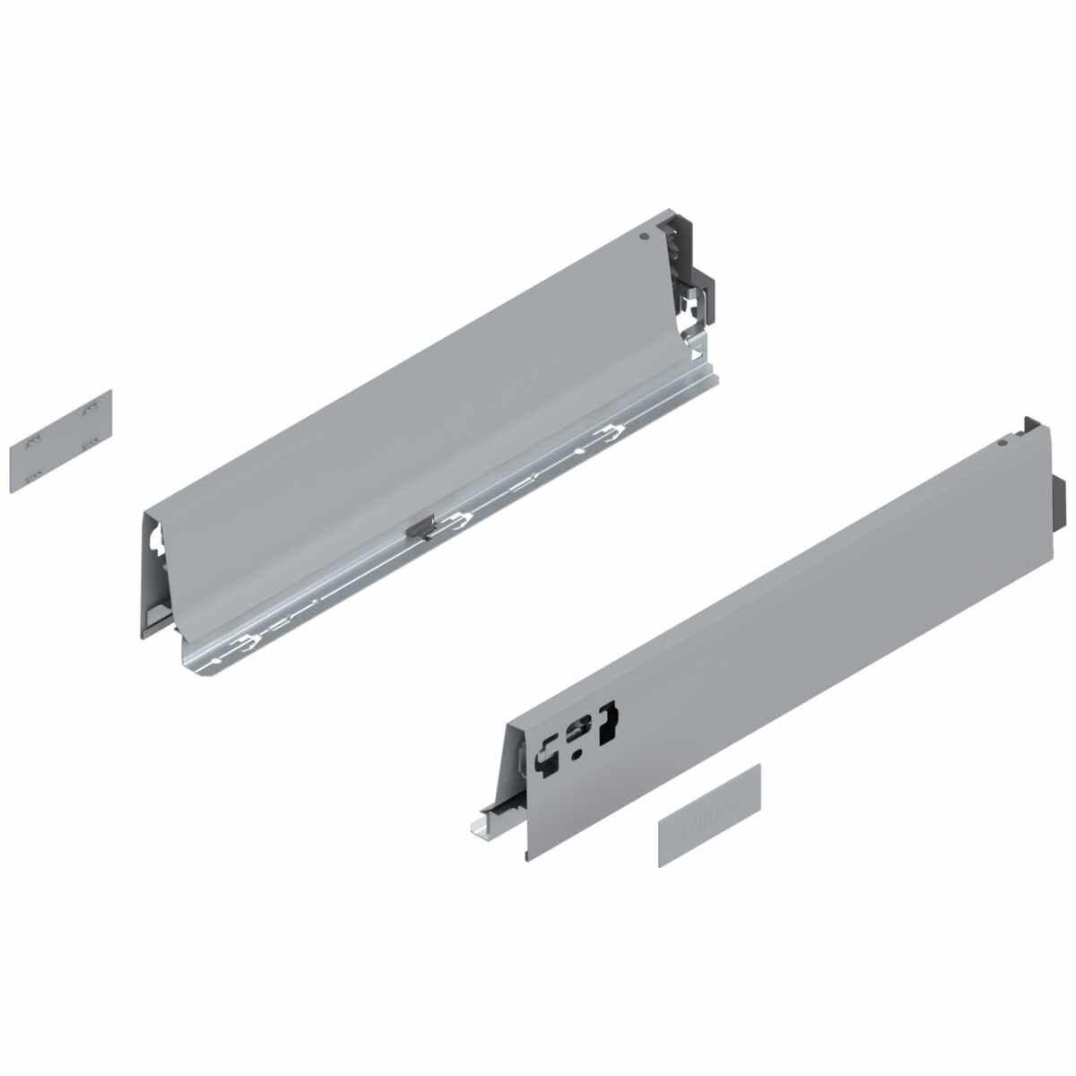 TANDEMBOX Zarge, Höhe M (83.6 mm), NL=400 mm, links/rechts, für TANDEMBOX antaro , R9006 weißaluminium