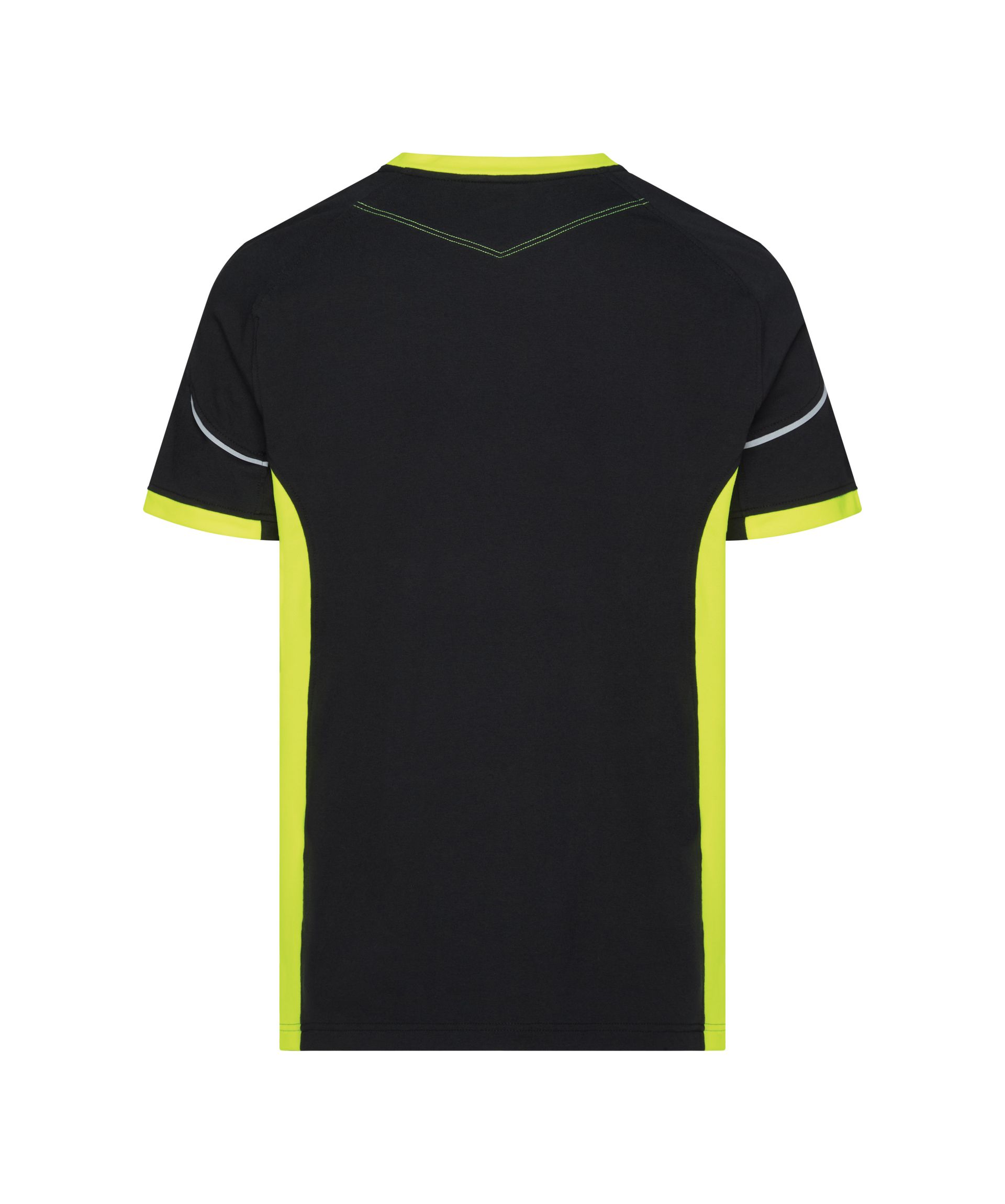 DASSY® Tampico - T-shirt - schwarz/neongelb, Gr. XS