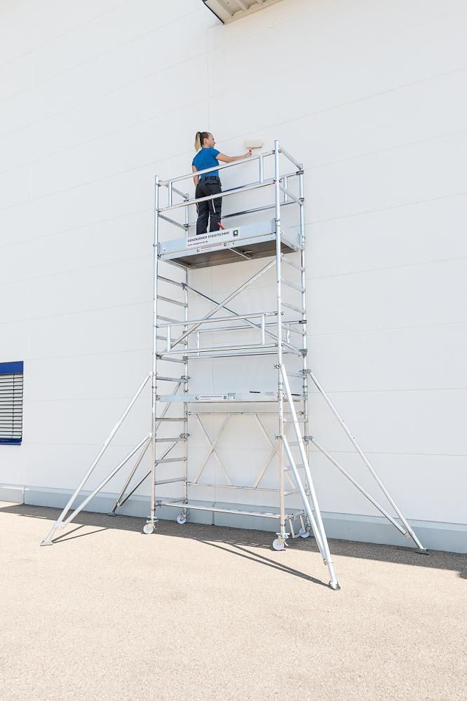 Alu-Klappgerüst Plattform B1800xT750 mm Plattformhöhe 1,80 m Arbeitshöhe bis 3,80 m