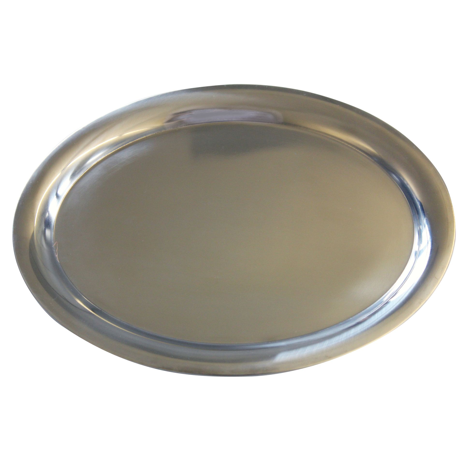 Serviertablett 22x29cm oval Edelstahl