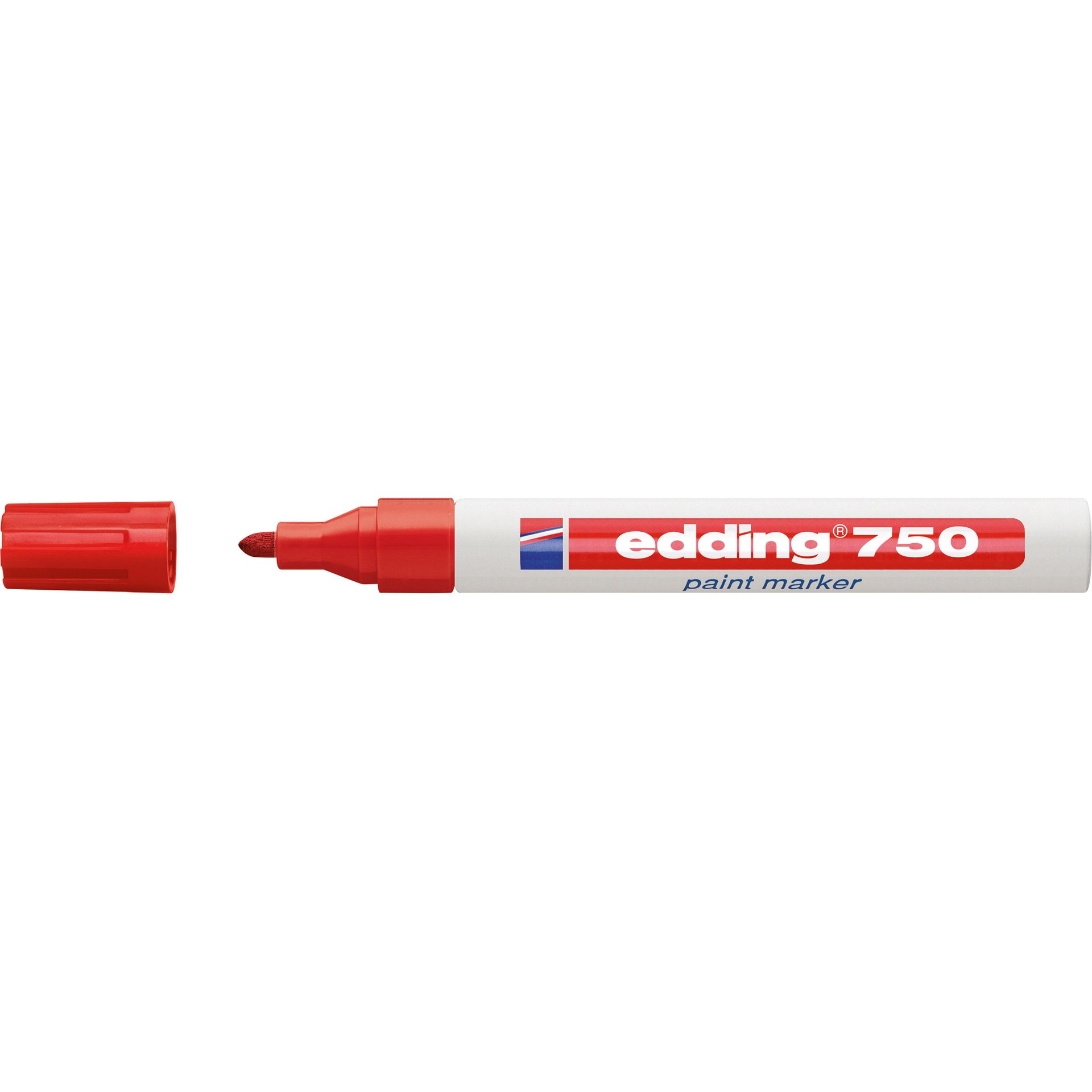 Lackmarker 750 2-4mm Rundspitze permanent rot