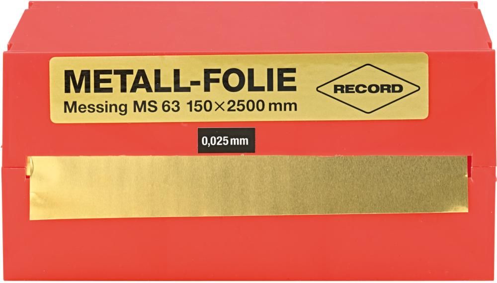 Record Metallfolie Stahl unlegiert