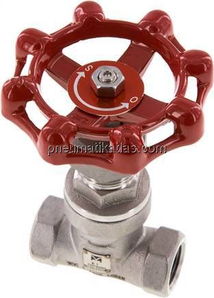 Muffen-Absperrventil, Edelstahl, G 3/8", PN 14, Eco-Line